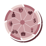 Wellness wheel icon