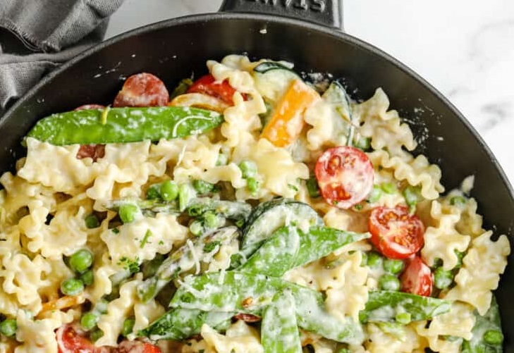 Creamy Pasta Primavera