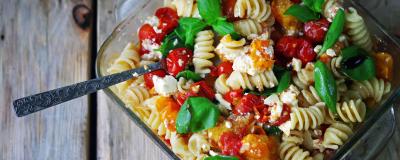 Roasted Vegetable Feta Pasta